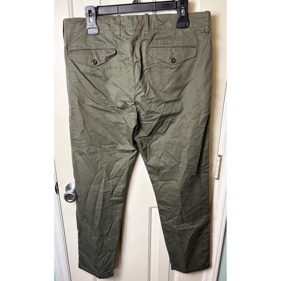 JACK SPADE NEW YORK Trouser Olive Chino Pants Mens Size 32/28 - Picture 4 of 7